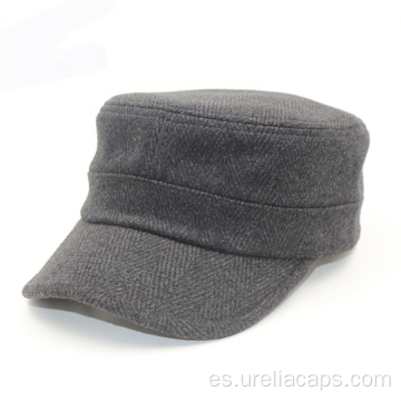 Sombrero militar de algodón liso